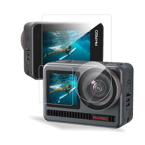 �y1+1+1���Z�b�g�z�Ή� AKASO Brave8 �t�B���� �ی�t�B�����yHXINGNAN�z �����ߗ� ���˒ጸ �w��h�~�����x�C�A�h�~ �ɔ� �������� ��U�h�~ �����ȒP TPU��