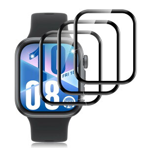 �y3���Z�b�g�zFor HUAWEI WATCH FIT 4 �t�B���� �t�@�[�E�F�C �X�}�[�g�E�H�b�` FIT4 �ی�t�B���� �ylarfbulroc�zPMMA+PC���f�ށE3D�E�����ߗ��E�ϏՌ��E�h�o�E��U�h�~�E�w��h�~�E��ʑN�₩������