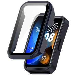 HUAWEI Band 9/HUAWEI Band8 �p �P�[�X �ی� �K���X�t�B���� ��̌^ PC+TPE�ގ� ��d�\�� �S�ʕی� �����^ ���ϋv �����ȒP �ϏՌ� �Ή� HUAWEI Band 9/HUAWEI Band8 �ی�P�[�X �����ߗ� �w��h�~ ���h�~ (�Z��