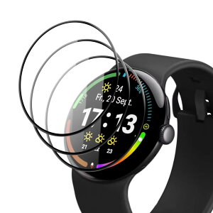 For Google Pixel Watch 4 45mm �t�B���� PMMA+PC���f�� YANMONGI �h���t���J�o�[�t�B���� 3D�Ȗ� �����C�� �ϏՌ� �����x�^�b�` �����ߗ� �L�Y�h�~ �w��h�~ �C�菝�h�~ �C�A���X �\��t���ȒP�y3���Z�b