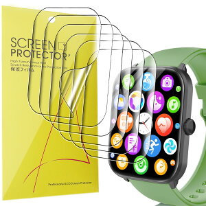 Lamshaw for HOIBAI �X�}�[�g�E�H�b�` �ی�t�B����, [6���g] 4H�d�x TPU �ی�t�B���� �J�o�[ �t���t�B���� �Ή� HOIBAI 1.9�C���`/2.01�C���` �X�}�[�g�E�H�b�`2024�i�����f�� (2.01�C���`-6��)