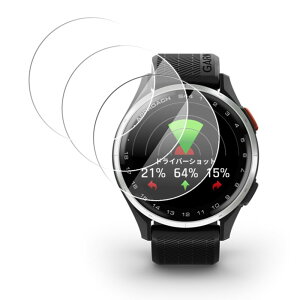 [3���Z�b�g] For Garmin Approach S44 �t�B���� �ی�t�B���� �����K���X�t�B�����ySHANCHI�z �t�� �ی�t�B���� �d�x9H ��t�ȒP �w��h�~�E������h�~ �Ռ��z�� �����ߗ� �C�菝�h�~