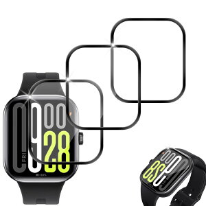 �y3���Z�b�g�zEasEasy Redmi Watch 5 �t�B���� 3D�Ȗʉ��H �S�ʕی� redmi watch 5 �ی�t�B���� PMMA�����ޗ� �ϏՌ� �����ߗ� �����x �V���I�~ redmi watch 5 �t����ʕی�t�B���� �h�� �h�o ���h�~ ���^