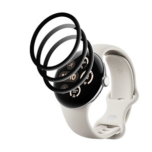 �y3���Z�b�g�z Google pixel watch3 41mm �p �t�B���� �ی�t�B���� �yNOUKAJU�z 41mm�C���` �X�}�[�g�E�H�b�` �ی�t�B���� PMMA���f�� ���h�~ �����ߗ� �w��h�~ �����ȒP ��������