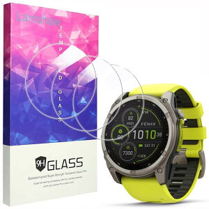 Lamshaw for Garmin Fenix 8 51mm�X�}�[�g�E�H�b�` �ی�t�B����, [3���g] 9H �K���X�t�B���� �ی� �t�B���� �J�o�[ �Ή� GARMIN(�K�[�~��)Fenix 8-51mm AMOLED,Solar�X�}�[�g�E�H�b�`��p (3��)