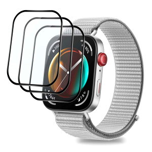 Huawei Watch Fit 3 �p �t�B���� YAJOJO ���˒ጸ �h�w�� �����ߗ� 3D�ȖʑΉ� ���C�� �Ռ��z�� PMMA+PC���� �t���ی�t�B���� �����x�^�b�` �y3���Z�b�g�z