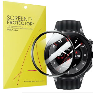 Lamsaw for OnePlus Watch 2 �X�}�[�g�E�H�b�` �ی�t�B����,�y3���Z�b�g�z�S�ʕی� �t�B���� 3D�S�ʕی� �t���[�g�����x�^�b�`�����ߗ� �h���w��h�~ OnePlus Watch 2�X�}�[�g�E�H�b�`�ɑΉ� (3��)