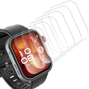 Bigqin Huawei Watch Fit 4 Pro �Ή� �����K���X�t�B�����y6���Z�b�g�z9H�d�x �ϏՌ� �����x�^�b�` �����z�� �C�A�[�� �����ߗ� �ی�t�B����