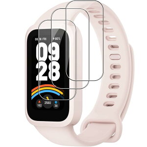 �y3���Z�b�g�z�i2024�V�o��jFor Xiaomi Smart band 9 Active �t�B���� �����K���X �yHNWEIWEI�z �t���ی�t�B���� ����0.3mm 2.5D �d�x9H �����z�� �S�ʕی� �ώw����{���Ɏq�f�ލ̗p ��U�h�~���� Xiaomi Ba