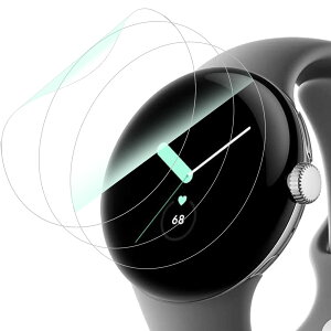 Miimall�y3���Z�b�g�z�Ή�Google �O�[�O��Pixel Watch�����̃t�B���� ���\�� �\�t�g Google Pixel Watch��p �t���ی�t�B���� 24���ԃL�Y�C���@�\ �C�A���ŋ@�\ TPU�ޗ� �w��h�~ �C�A�Ȃ������ߗ� �ȒP