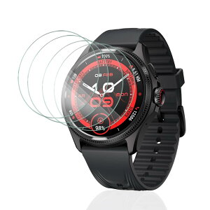 �y4���Z�b�g�zFor Ticwatch Pro 5 Enduro �t�B���� YILLIONS �����K���X �ی�t�B���� Ticwatch Pro 5 Enduro �K���X�t�B���� ���{���Ɏq�f�ސ� �d�x9H ��U�h�~ �X�N���b�`�h�~ �������� Ticwatch Pro5 Enduro �t��