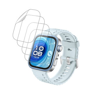 �y4���Z�b�g�zFor HUAWEI WATCH FIT 4 Pro �p �t�B���� �ی�t�B���� �X�}�[�g�E�H�b�` �yNOUKAJU�z �ی�t�B���� TPU���f�� ���h�~ �����ߗ� �w��h�~ �����ȒP �ɔ� �������� (�񋭉��K���X�j
