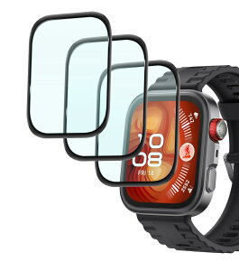 For �Ή� HUAWEI WATCH FIT 4 Pro �K���X�t�B���� �w��h�~ WATCH FIT 4 Pro �ی�t�B���� �ϏՌ� huwei watch fit 4 pro �����K���X�t�B���� �y3������z������ �t�� ShellChic ���N���ȉ掿 �d�x9H �����ߗ� ����