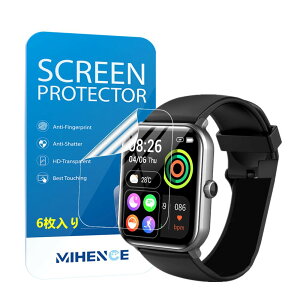 Mihence �ی�t�B���� for G01 1.9 �C���`�X�}�[�g�E�H�b�`, HD �G�b�W���S�J�o�[ TPU �ی�t�B�����Ȗʐ�p�Ή� Yinone G01 / HOIBAI G01 �r���v [6������]