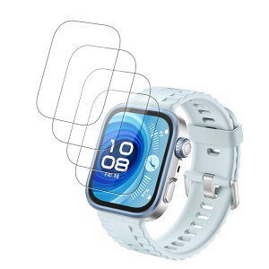�y4���Z�b�g�zFor HUAWEI WATCH FIT 4 Pro �p �t�B���� �ی�t�B���� �����K���X�t�B�����yNOUKAJU�z �t���ی�t�B���� �d�x9H ��U�h�~ ���h�~ �����ߗ� �w��h�~ �����ȒP �ɔ� ��������