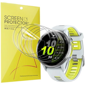 Lamshaw �Ή� Garmin Forerunner 970 �X�}�[�g�E�H�b�` �ی�t�B����, 6���g �S�ʃJ�o�[ ���C�h�~ ���R�[�e�B���O �^���p �ϋv��UP TPU�S�ʃJ�o�[ ���h�~ �w��h�~ ���� �ȒP�\��t�� �Ή� Garmin Forerunner