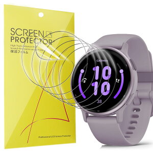 Lamshaw for vivoactive 5�X�}�[�g�E�H�b�` �ی�t�B����, [6���g] 4H�d�x TPU �ی�t�B���� �J�o�[ �t���t�B���� Garmin vivoactive 5�X�}�[�g�E�H�b�`�ɑΉ� (6��)