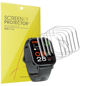 Lamshaw for Redmi Watch 5 Active�X�}�[�g�E�H�b�` �ی�t�B����, [6���g] 4H�d�x TPU �ی�t�B���� �J�o�[ �t���t�B���� �Ή� Redmi Watch 5 Active�X�}�[�g�E�H�b�`�p (6��)