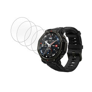 �y4���Z�b�g�zFor Amazfit T-Rex 3 Pro �X�}�[�g�E�H�b�` �ی�t�B�����ySUNZHXIN�z����0.3mm 2.5D �d�x9H ���S�ی� �h���h���w��h�~�C�A�h�~ �������ߗ� �����׉�� Amazfit T-Rex 3 Pro �t�B����