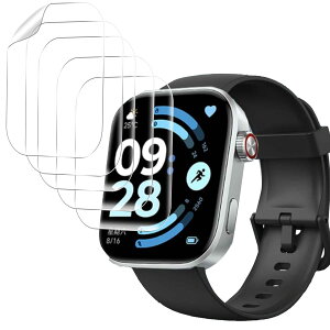 �y5���Z�b�g�zFor REDMI Watch 6 �ی�t�B���� �X�}�[�g�E�H�b�` �t���ی�t�B���� 2.07�C���` SpinoArmor �����x�^�b�` �w��h�~ ����h�~ �C�A���X �戵�ȒP �L�Y�C���@�\ REDMI Watch 6�Ή�