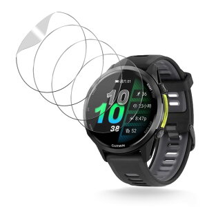 �y4���Z�b�g�zFor GARMIN Forerunner 970 �p �t�B���� �ی�t�B���� �X�}�[�g�E�H�b�` �yNOUKAJU�z �ی�t�B���� TPU���f�� ���h�~ �����ߗ� �w��h�~ �����ȒP �ɔ� �������� (�񋭉��K���X�j