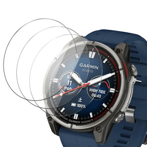 For GARMIN(�K�[�~��) quatix8 51mm �K���X�t�B���� �����K���X �ی�t�B���� YANMONGI �����K���X ���Ɏq���f�� �ϏՌ� �����x�^�b�` �����ߗ� �w��h�~ �C�A���X �\��t���ȒP�y3���Z�b�g�z
