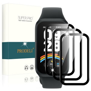 PRODELI For Xiaomi Band 9 Active ��p �t�B���� �L�Y�h�~ �Ռ��z�� PMMA�����ޗ� �����z�� �������h�~ �����ߗ� �C�A�[�� xiaomi band 9 active �p �ی�t�B�����i3������j