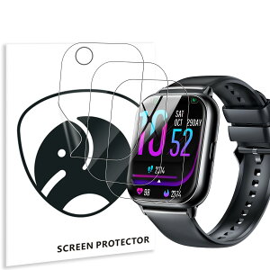 For Witfeon R8/HOIBAI �X�}�[�g�E�H�b�` 1.9�C���` �t�B���� �y3���Z�b�g�z �ی�t�B���� TPU�f�� �_�炩�� �����ߗ� 24���Ԏ����C���Z�p �����x�^�b�` �C�A�[�� �w��h�~ ��ʕی�V�[�g