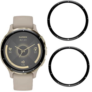 UIUIKA For Garmin Venu 3S �t�B���� 2�� PET������ �Y�f�@�� ����0.26mm �����ߗ� �C�A�[�� �����z�� �\��t���ȒP �w��h�~ �ϏՌ� �L�Y�h�~ �h�w�� ���� ���� �y2���Z�b�g�z