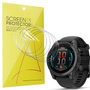 Lamshaw for Garmin Fenix E 47mm �X�}�[�g�E�H�b�` �ی�t�B����, [6���g] 4H�d�x TPU �ی�t�B���� �J�o�[ �t���t�B���� �Ή� �K�[�~��Fenix E-47mm AMOLED �X�}�[�g�E�H�b�`��p (6��)