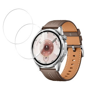 �y2���g�zKPNS ���Y�Ɏq�f�ސ� �Ή� HUAWEI WATCH GT 6 46mm �p�� �K���X�t�B���� �S�ʕی� �����K���X �ی� �t�B����