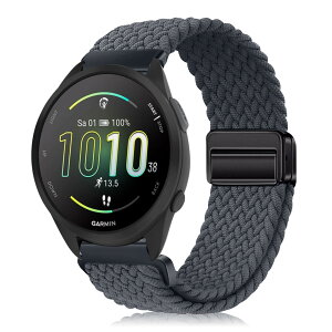 [YealRed] �o���h 20mm For Garmin Forerunner 570 42mm/Vivoactive 6 / 5 �����p�X�g���b�v �e���i�C������ �ւ��x���g �ґg�X�g���b�v ���C�o�b�N�� �����x���g �}�O�l�b�g�o���h �R���p�`�u��Garmin Forerunner