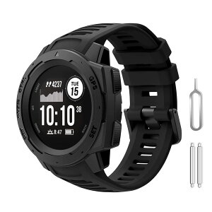 �o���h Compatible for Garmin Instinct 2/Instinct/Esports/Tide/Tactical�C�X�|�[�c�V���R�����X�g�o���h�����o���h (��)
