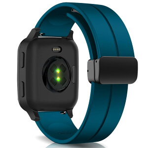 RoSoki 20MM �o���h Garmin Approach S50/S44 / Forerunner 570 42mm /Garmin Vivoactive 6/Vivoactive 5 / Forerunner 165/165 Music �Ή� �o���h �V���R���� �X�|�[�c �ւ��X�g���b�v �����x���g �_�炩�� ���C�t�� �����ȒP �j