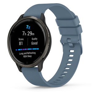 �K�[�~�� �����o���h 22mm�r���v �Ή� Garmin Venu 3/2,vivomove 4,Forerunner 265/255 Music/255/Active/Marq �o���h �x���g �_��ȃV���R�� ���߉\ �ʋC���x���g �y��Venu Forerunner�p �j���ʗp �ϋv�h��