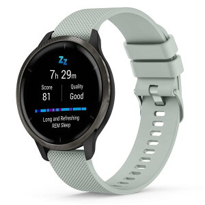 �K�[�~�� �����o���h 22mm�r���v �Ή� Garmin Venu 3/2,vivomove 4,Forerunner 265/255 Music/255/Active/Marq �o���h �x���g �_��ȃV���R�� ���߉\ �ʋC���x���g �y��Venu Forerunner�p �j���ʗp �ϋv�h��