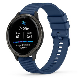 �K�[�~�� �����o���h 22mm�r���v �Ή� Garmin Venu 3/2,vivomove 4,Forerunner 265/255 Music/255/Active/Marq �o���h �x���g �_��ȃV���R�� ���߉\ �ʋC���x���g �y��Venu Forerunner�p �j���ʗp �ϋv�h��