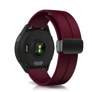 [RoSoki] 18MM �o���h Garmin Venu 4 41mm / Garmin Venu 3S/2S 41mm / Forerunner 265S /Forerunner 255S /Forerunner 255S Music/Vivoactive 4S �Ή� �V���R���� �}�O�l�b�g�t�� �X�|�[�c�o���h �ւ��X�g���b�v �_�炩�� �����x��