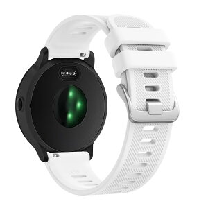 �o���h �R���p�`�u�� Garmin ForeAthlete 55 / ForeAthlete 245/245M / ForeAthlete 645/645M�p�o���h �x���g,20mm �_�炩�� �V���R���o���h ���߉\ (�z���C�g)
