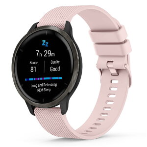 �K�[�~�� �����o���h 22mm�r���v �Ή� Garmin Venu 3/2,vivomove 4,Forerunner 265/255 Music/255/Active/Marq �o���h �x���g �_��ȃV���R�� ���߉\ �ʋC���x���g �y��Venu Forerunner�p �j���ʗp �ϋv�h��