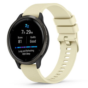�K�[�~�� �����o���h 22mm�r���v �Ή� Garmin Venu 3/2,vivomove 4,Forerunner 265/255 Music/255/Active/Marq �o���h �x���g �_��ȃV���R�� ���߉\ �ʋC���x���g �y��Venu Forerunner�p �j���ʗp �ϋv�h��