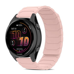 [CiimWaa] 22mm �o���h for Garmin Venu 4/3 45mm/vivoactive 4/Venu2 �p �V���R�� ���v�o���h ���͂Ȏ��C �X�}�[�g�E�H�b�`���� �}�O�l�b�g �_�炩�� �����^ �j�����p ���K�� �x���g �K�[�~�� garmin Forerunner 265