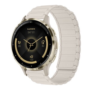 [RosMank] 18mm �o���h Garmin Venu 4 41mm/Venu 3S 41mm/Venu 2S/Move 3S/Active S�Ή��A�K�[�~�� Garmin Forerunner 265S/255S/Vivoactive 4S/Vivomove 3S �p �V���R�����C�����X�g���b�v�A��