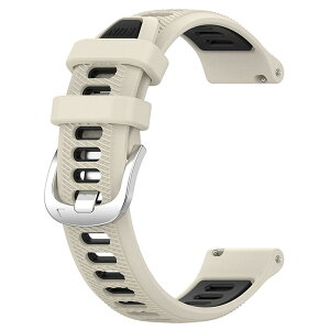 Garmin Forerunner265S/Forerunner265S music/Venu 3S�p�o���h 18MM �x���g ���F �ւ��o���h �V���R���� �_�炩�� �ʋC�� �ϋv�� �X�|�[�c�o���h �A�N�Z�T���[ (�x�[�W���E�u���b�N)