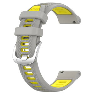Garmin Forerunner265S/Forerunner265S music/Venu 3S�p�o���h 18MM �x���g ���F �ւ��o���h �V���R���� �_�炩�� �ʋC�� �ϋv�� �X�|�[�c�o���h �A�N�Z�T���[ (�O���[�E�C�G���[)