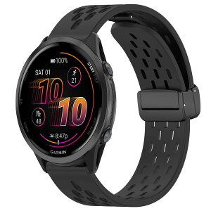 [SumNeol] 22mm �o���h Garmin(�K�[�~��) Venu 4 45mm/Venu 3 45mm/2/Forerunner 570 47mm/265/255/Vivoactive 4/Active�Ή� �����o���h �V���R���f�� ���C�o�b�N�� �}�O�l�b�g���o�b�N�� �ւ��x���g �T�C�Y���� �L�k��
