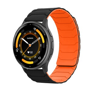 [Hinnwer] 22mm �o���h Garmin Venu 4/3 45mm/vivoactive 4/Venu 2/Active �Ή� �K�[�~�� �o���h ���C�V���R�� ���v�x���g �X�|�[�c �o���h �_�炩�� �h�� �ւ��o���h �������� �����X�g���b�v Garmin Forerunner 570 4