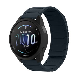 [Hinnwer] 20mm �o���h Garmin Forerunner 570 42mm/Approach S50/S44/Garmin Vivoactive 6/5 �Ή� �V���R�� �o���h ���C�V���R�� ���v�x���g �X�|�[�c �_�炩�� �h�� �ւ��x���g�������� �����X�g���b�v �K�[�~�� For