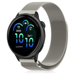 [YealRed] �o���h 20mm Garmin Forerunner 570 42mm/Vivoactive 6 / 5 �ɑΉ��A���� �X�e�����X�X�`�[�����b�V���A ���C�o�b�N�� �����p���b�v �A�ϋv�� ���K �ʋC�� �j�����p ���߉\�����x���g Garmin Forerun