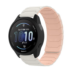 [Hinnwer] 20mm �o���h Garmin Forerunner 570 42mm/Approach S50/S44/Garmin Vivoactive 6/5 �Ή� �V���R�� �o���h ���C�V���R�� ���v�x���g �X�|�[�c �_�炩�� �h�� �ւ��x���g�������� �����X�g���b�v �K�[�~�� For